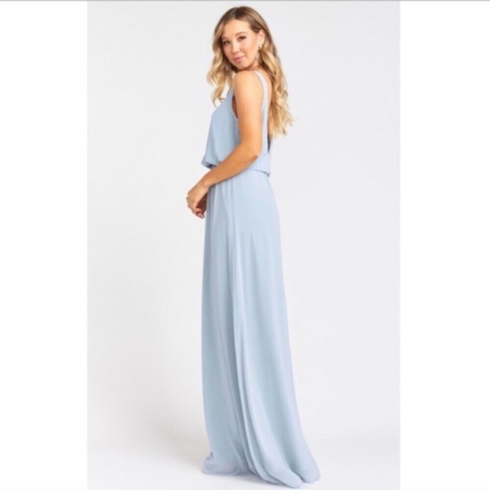 NWT Show Me Your Mumu Kendall steel blue maxi dress SMALL - Picture 3 of 8